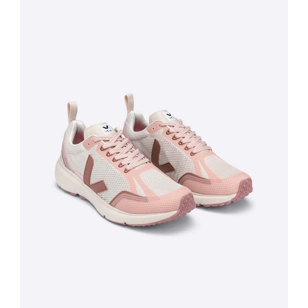 Veja CONDOR 2 ALVEOMESH Women's Shoes Beige/Pink | NZ 497PJJ